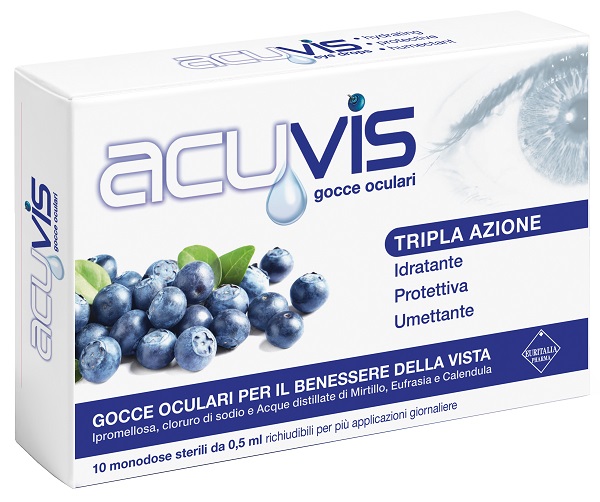 GOCCE OCULARI ACUVIS 10 FLACONCINI 0,5 ML - Farmacia Murachelli Di Putelli dr. Giovanni