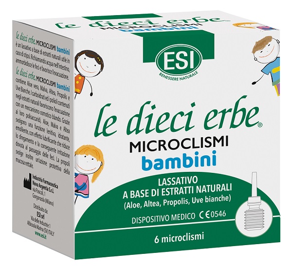 ESI LE DIECI ERBE 6 MICROCLISMI BAMBINI - Farmacia Murachelli Di Putelli dr. Giovanni