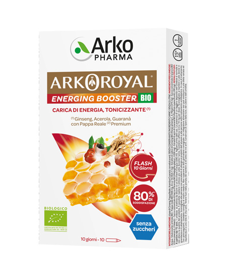 ARKOROYAL ENERGING BOOSTER BIO 10 FLACONCINI - Farmacia Murachelli Di Putelli dr. Giovanni