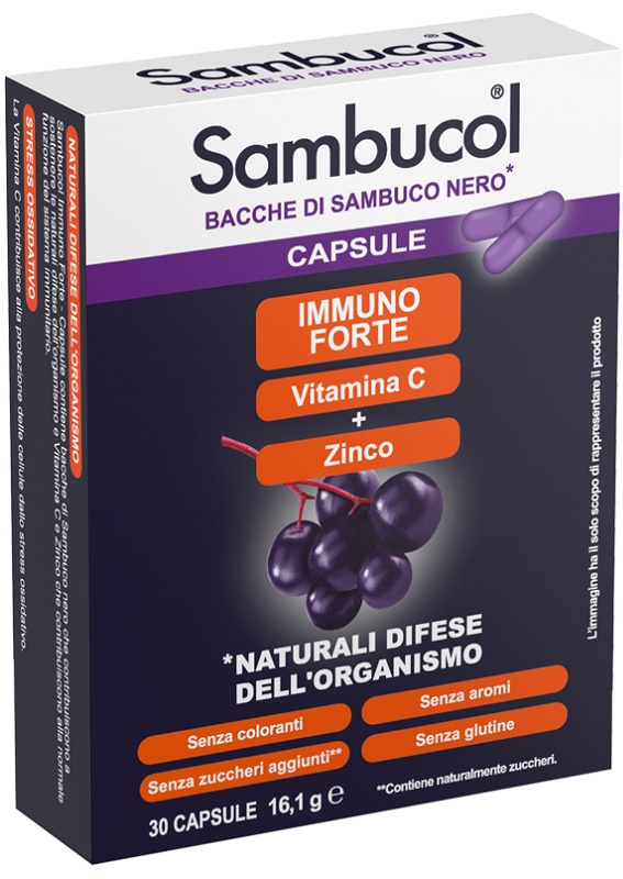 SAMBUCOL IMMUNOFORTE 30 CAPSULE - Farmacia Murachelli Di Putelli dr. Giovanni