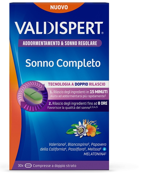 VALDISPERT SONNO COMPLETO 30 COMPRESSE A DOPPIO STRATO - Farmacia Murachelli Di Putelli dr. Giovanni