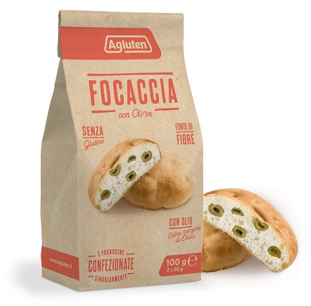 AGLUTEN FOCACCIA OLIVE 2 PEZZI DA 50 G - Farmacia Murachelli Di Putelli dr. Giovanni