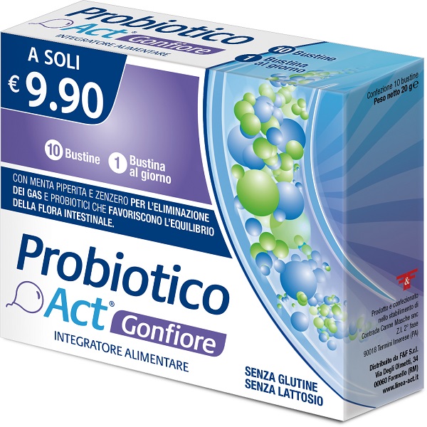 PROBIOTICO ACT GONFIORE 10 BUSTINE - Farmacia Murachelli Di Putelli dr. Giovanni