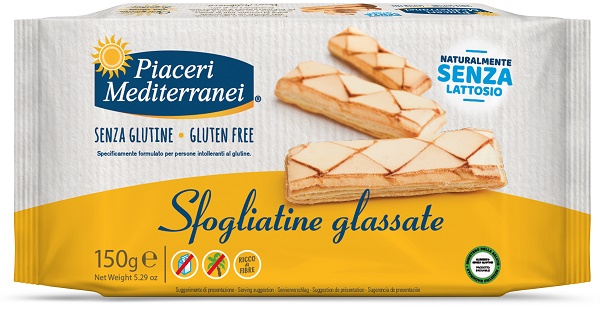 PIACERI MEDITERRANEI SFOGLIATINE GLASSATE 150 G - Farmacia Murachelli Di Putelli dr. Giovanni