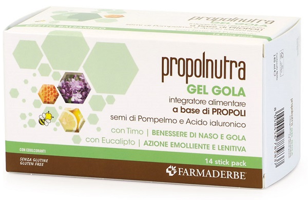 PROPOLNUTRA GEL GOLA 14 STICK PACK - Farmacia Murachelli Di Putelli dr. Giovanni