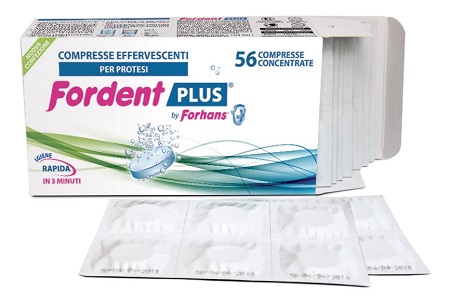 FORDENT PLUS 56 COMPRESSE CONCENTRATE PER DENTIERE E APPARECCHI ORTODONTICI - Farmacia Murachelli Di Putelli dr. Giovanni