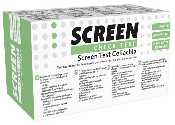 SCREEN TEST RAPIDO SCREEN TEST CELIACHIA PER RILEVAZIONE INTOLLERANZA GLUTINE 1 PEZZO - Farmacia Murachelli Di Putelli dr. Giovanni