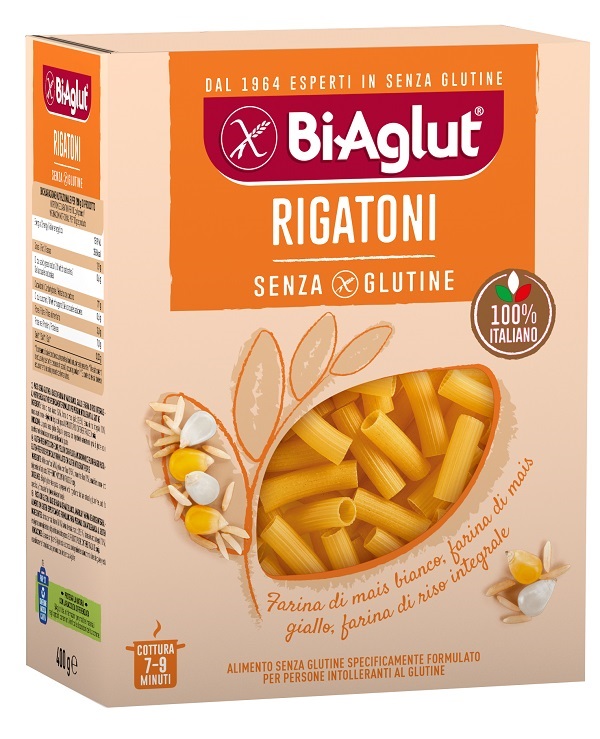 BIAGLUT PASTA SENZA GLUTINE RIGATONI 400 G - Farmacia Murachelli Di Putelli dr. Giovanni