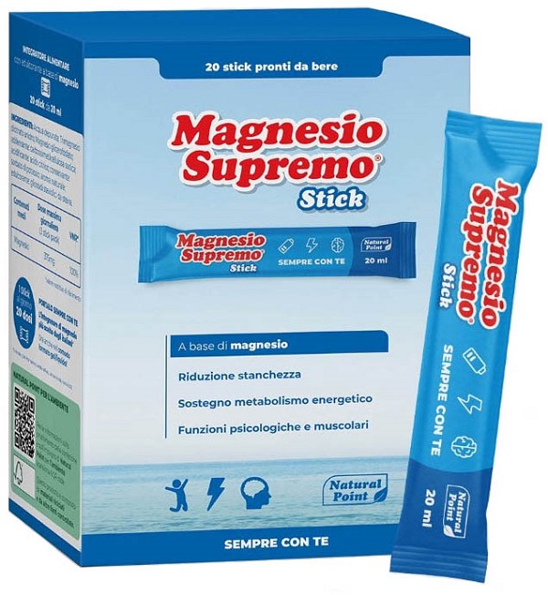 MAGNESIO SUPREMO 20 STICK DA 20 ML - Farmacia Murachelli Di Putelli dr. Giovanni
