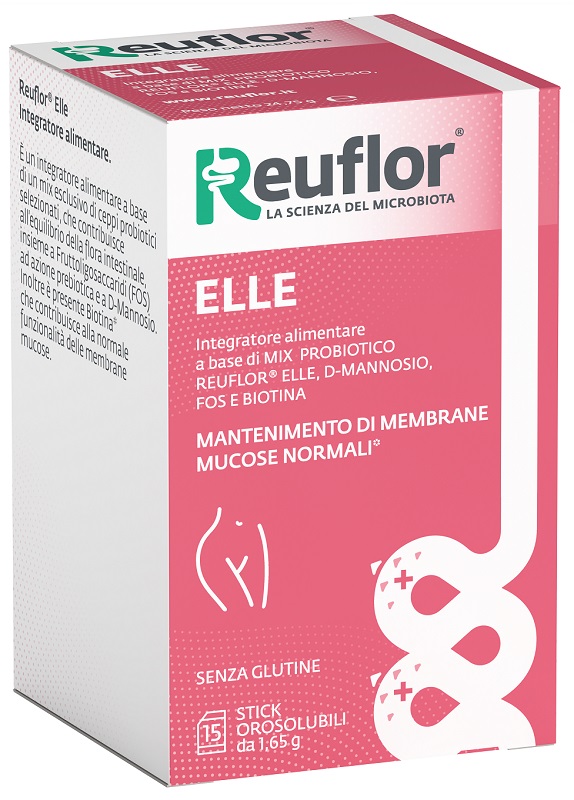 REUFLOR ELLE 15 STICK OROSOLUBILI DA 1,65 G SENZA GLUTINE - Farmacia Murachelli Di Putelli dr. Giovanni