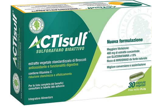 ACTISULF SULFORAFANO 30 CAPSULE VEGETALI - Farmacia Murachelli Di Putelli dr. Giovanni