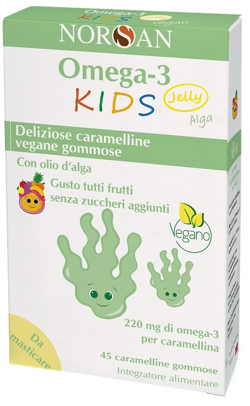 NORSAN OMEGA 3 KIDS JELLY ALGA 45 CARAMELLE GOMMOSE - Farmacia Murachelli Di Putelli dr. Giovanni
