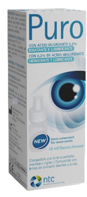 SOLUZIONE STERILE PER USO OFTALMICO PURO IDRATANTE E LUBRIFICANTE 0,2% ACIDO IALURONICO SENZA CONSERVANTI 10 ML - Farmacia Murachelli Di Putelli dr. Giovanni