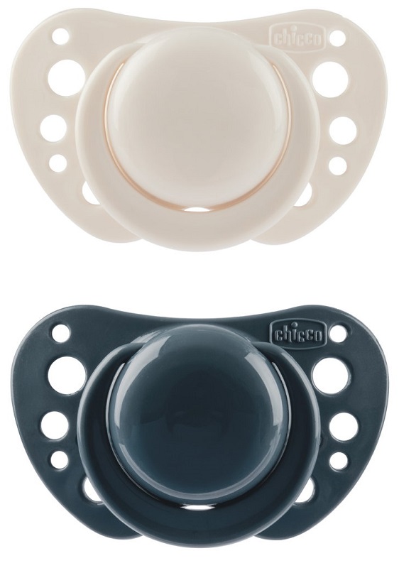 CHICCO SUCCHIETTI AIR BLU SILICONE 6-16 MESI 2 PEZZI - Farmacia Murachelli Di Putelli dr. Giovanni