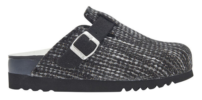 POPPY KNITTED TEXTILE CIABATTA WOMAN BLACK/MULTI 37 - Farmacia Murachelli Di Putelli dr. Giovanni