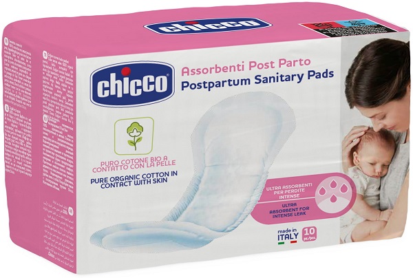 CHICCO ASSORBENTI POSTPARTO BIO COTONE 10 PEZZI - Farmacia Murachelli Di Putelli dr. Giovanni