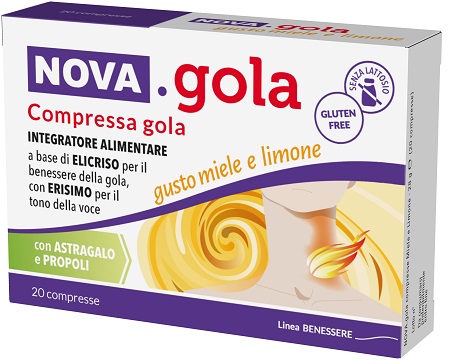 NOVA GOLA MIELE LIMONE 20 COMPRESSE - Farmacia Murachelli Di Putelli dr. Giovanni