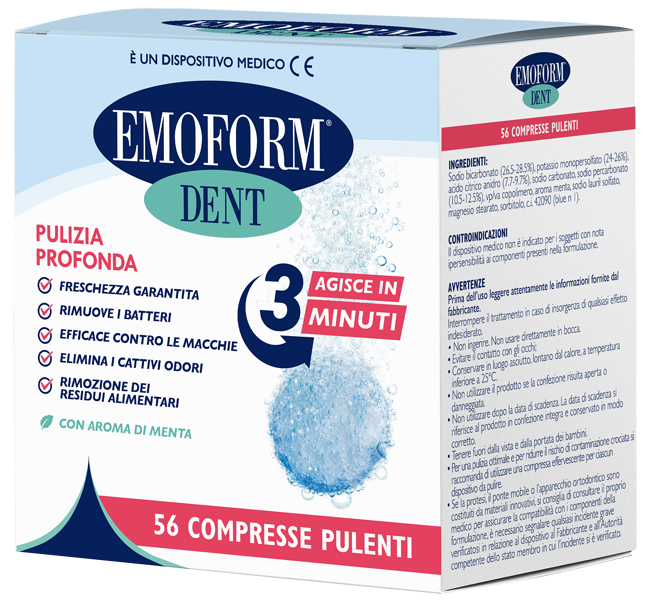 COMPRESSE PULENTI EMOFORM DENT 56 PEZZI - Farmacia Murachelli Di Putelli dr. Giovanni