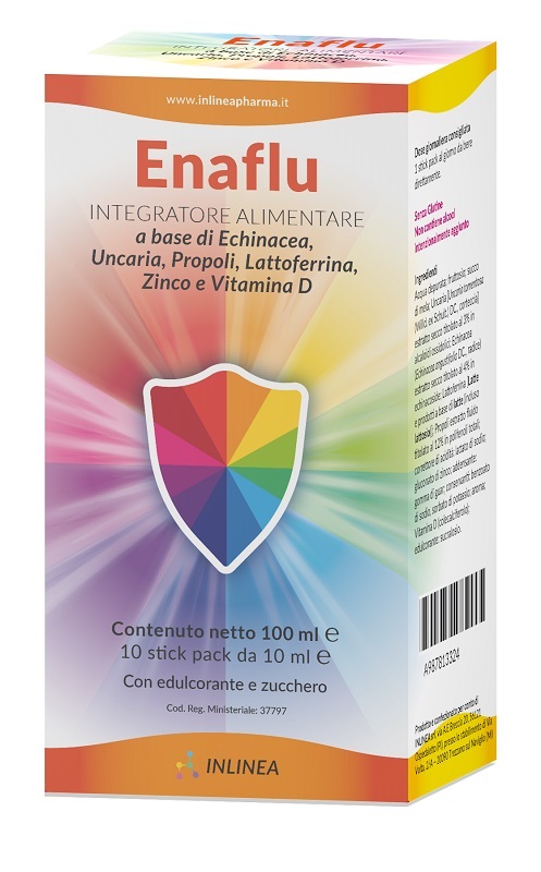ENAFLU 10 STICKPACK 10 ML SENZA GLUTINE CON EDULCORANTE - Farmacia Murachelli Di Putelli dr. Giovanni