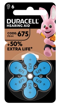 DURACELL EASY TAB 675 BLU BATTERIA PER APPARECCHIO ACUSTICO 6 PEZZI - Farmacia Murachelli Di Putelli dr. Giovanni