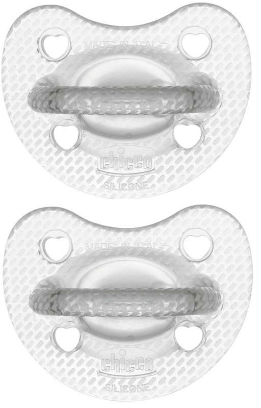 CHICCO GOMMOTTO SILICONE CRYSTAL 2-6 MESI 2 PEZZI - Farmacia Murachelli Di Putelli dr. Giovanni