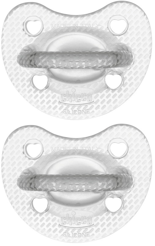 CHICCO GOMMOTTO SILICONE CRYSTAL 6-16 MESI 2 PEZZI - Farmacia Murachelli Di Putelli dr. Giovanni