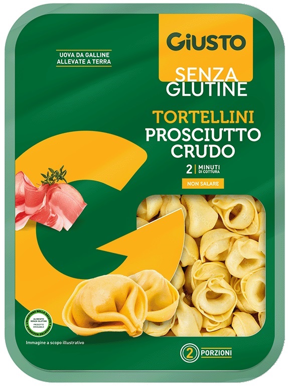 GIUSTO SENZA GLUTINE TORTELLINI PROSCIUTTO CRUDO 250 G - Farmacia Murachelli Di Putelli dr. Giovanni
