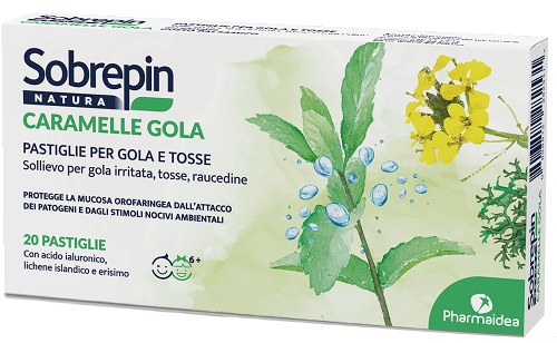 SOBREPIN NATURA CARAMELLA GOLA 20 PASTIGLIE - Farmacia Murachelli Di Putelli dr. Giovanni