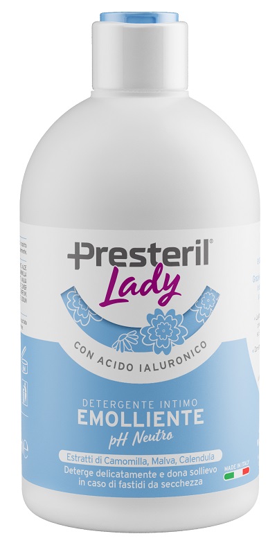 PRESTERIL LADY DETERGENTE INTIMO EMOLLIENTE/PH NEUTRO 250 M L - Farmacia Murachelli Di Putelli dr. Giovanni