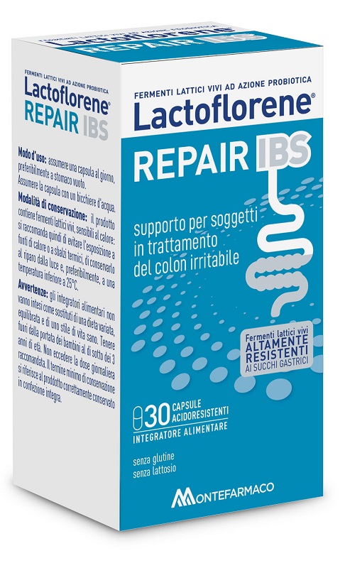 LACTOFLORENE REPAIR IBS 30 CAPSULE ACIDORESISTENTI DA 375 MG SENZA GLUTINE SENZA LATTOSIO - Farmacia Murachelli Di Putelli dr. Giovanni