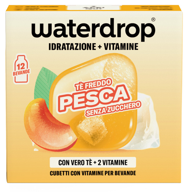 WATERDROP ICE TEA PESCA 12 CUBETTI - Farmacia Murachelli Di Putelli dr. Giovanni