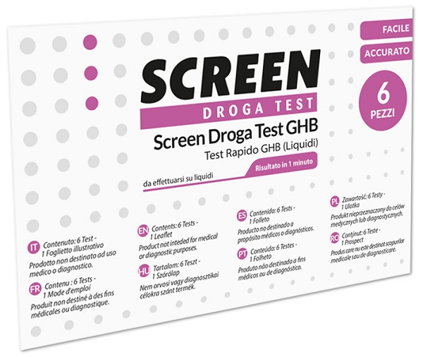 SCREEN DROGA TEST GHB TEST RAPIDO 6 PEZZI - Farmacia Murachelli Di Putelli dr. Giovanni
