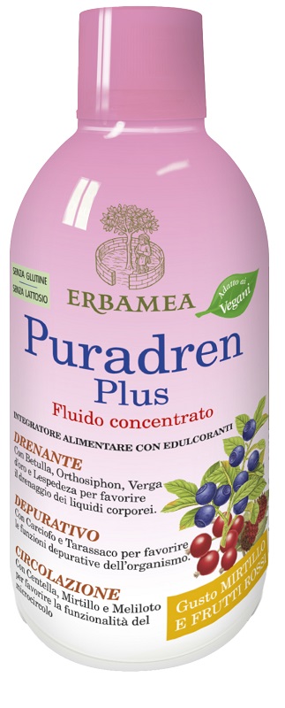PURADREN PLUS MIRTILLO FRUTTI ROSSI 500 ML - Farmacia Murachelli Di Putelli dr. Giovanni