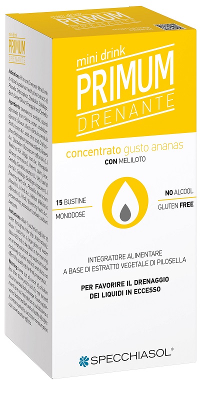 PRIMUM DRENANTE MINI DRINK ANANAS 15 BUSTINE - Farmacia Murachelli Di Putelli dr. Giovanni