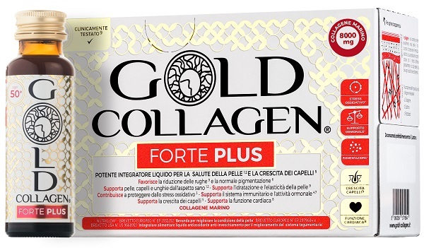 GOLD COLLAGEN FORTE PLUS 10 FLACONCINI DA 50 ML 8G COLLAGENE - Farmacia Murachelli Di Putelli dr. Giovanni
