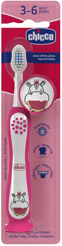 CHICCO SPAZZOLINO 3-6 YEARS ROSA - Farmacia Murachelli Di Putelli dr. Giovanni