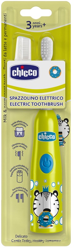 CHICCO SPAZZOLINO ELETTRICO TIGRE GIALLO - Farmacia Murachelli Di Putelli dr. Giovanni