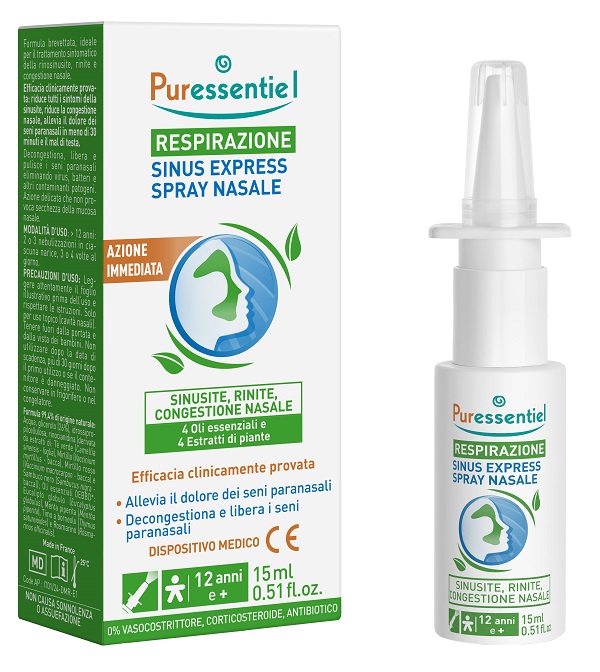 PURESSENTIEL SINUS SPRAY RESPIRAZIONE 15 ML - Farmacia Murachelli Di Putelli dr. Giovanni