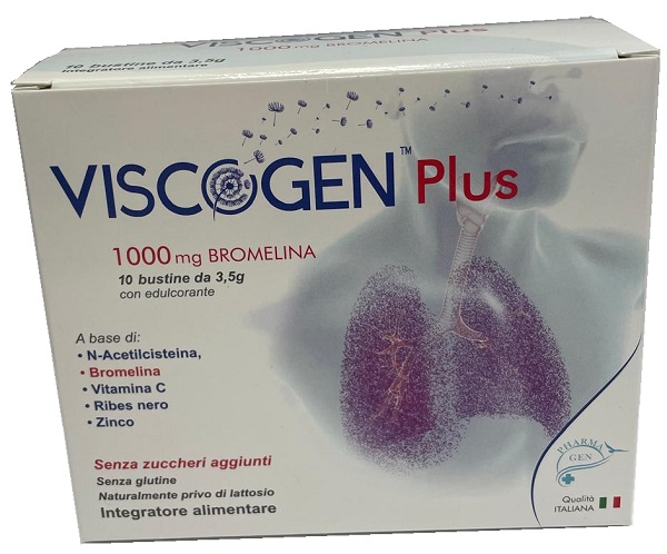 VISCOGEN PLUS 10 BUSTINE DA 3,5 G SENZA GLUTINE NATURALMENTE PRIVO DI LATTOSIO CON EDULCORANTE - Farmacia Murachelli Di Putelli dr. Giovanni