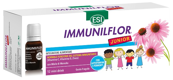 ESI IMMUNILFLOR MINI DRINK JUNIOR 12 MINI DRINK - Farmacia Murachelli Di Putelli dr. Giovanni