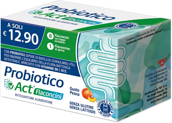 PROBIOTICO ACT 8 FLACONCINI - Farmacia Murachelli Di Putelli dr. Giovanni