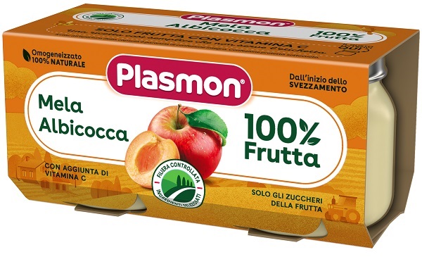 PLASMON OMOGENEIZZATO MELA ALBICOCCA 160 G - Farmacia Murachelli Di Putelli dr. Giovanni