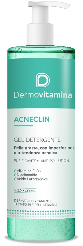 DERMOVITAMINA ACNECLIN GEL DETERGENTE 400 ML - Farmacia Murachelli Di Putelli dr. Giovanni