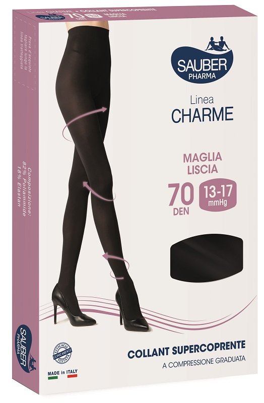 SAUBER CHARME COLLANT SUPERCOPRENTE 70 DENARI NERO 3 - Farmacia Murachelli Di Putelli dr. Giovanni