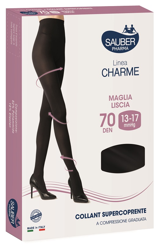 SAUBER CHARME COLLANT SUPERCOPRENTE 70 DENARI NERO 4 - Farmacia Murachelli Di Putelli dr. Giovanni