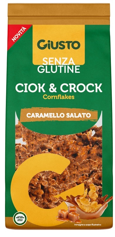 GIUSTO SENZA GLUTINE CIOK&CROCK CORNFLAKES CARAMELLO SALATO 125 G - Farmacia Murachelli Di Putelli dr. Giovanni