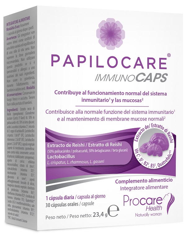 PAPILOCARE IMMUNOCAPS 30 CAPSULE - Farmacia Murachelli Di Putelli dr. Giovanni