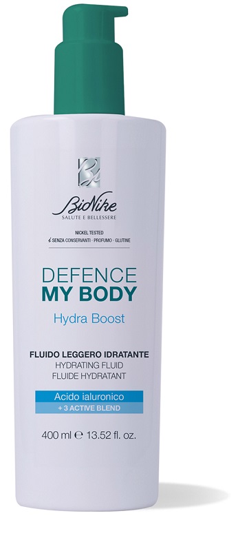DEFENCE MY BODY HYDRABOOST FLUIDO LEGGERO IDRATANTE 400 ML - Farmacia Murachelli Di Putelli dr. Giovanni