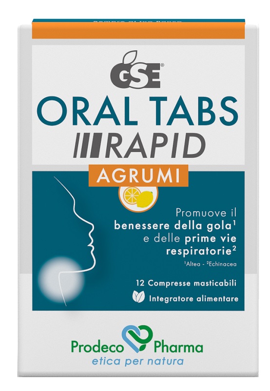 GSE ORAL TABS RAPID AGRUMI 12 COMPRESSE MASTICABILI - Farmacia Murachelli Di Putelli dr. Giovanni