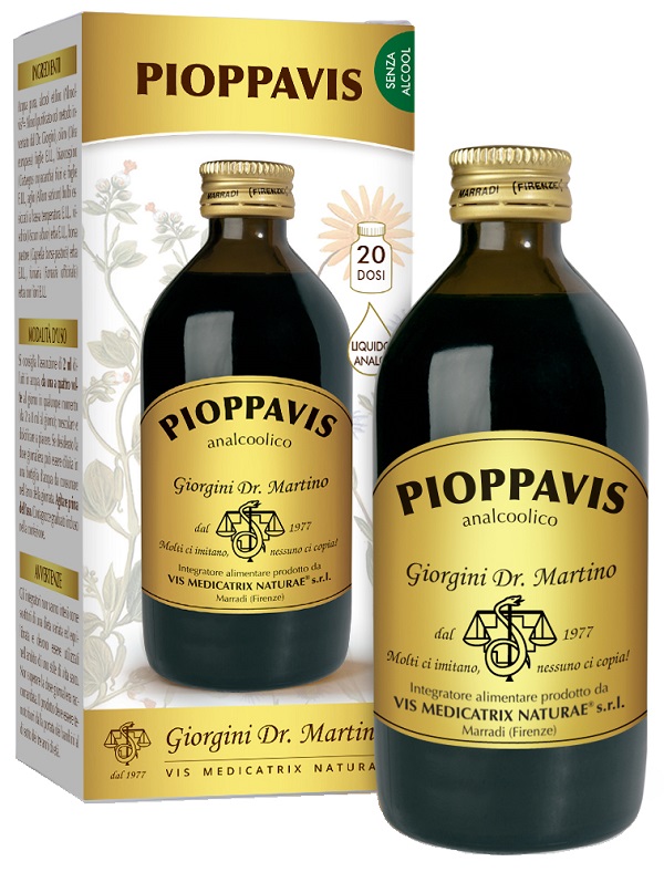 PIOPPAVIS LIQUIDO ANALCOOLICO 200 ML - Farmacia Murachelli Di Putelli dr. Giovanni